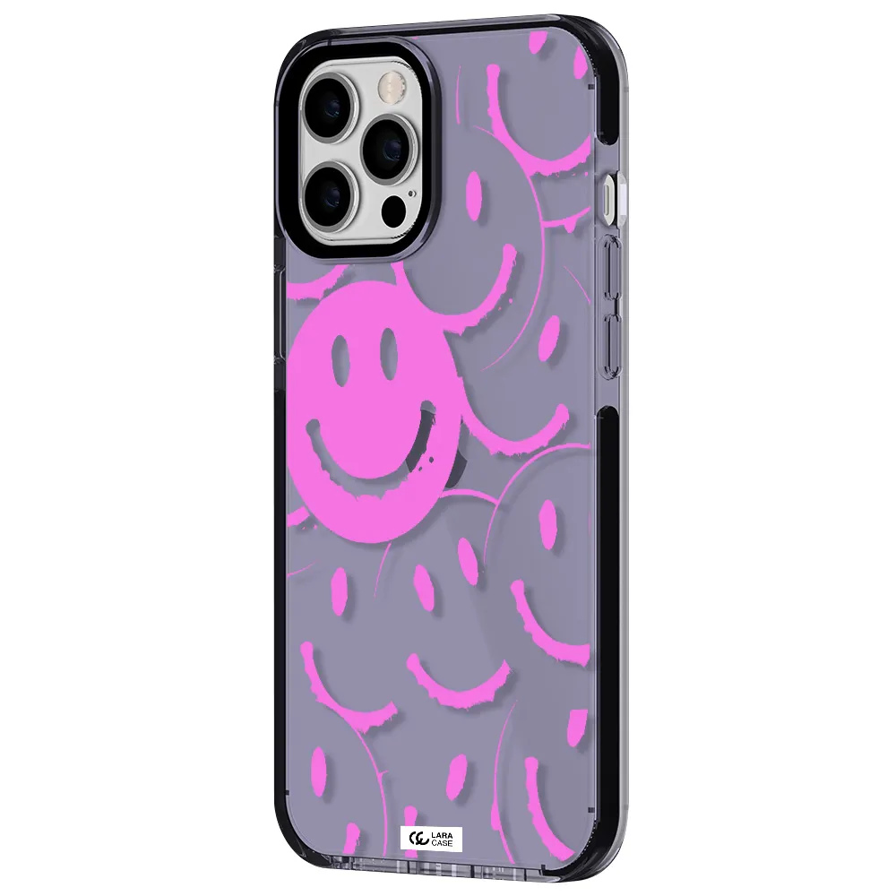 Smile Purple Apple iPhone 12 pro max impact Lilac Case