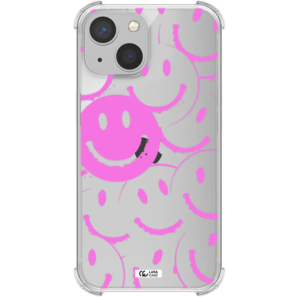 Smile Purple Apple iPhone 13 Clear PC Case
