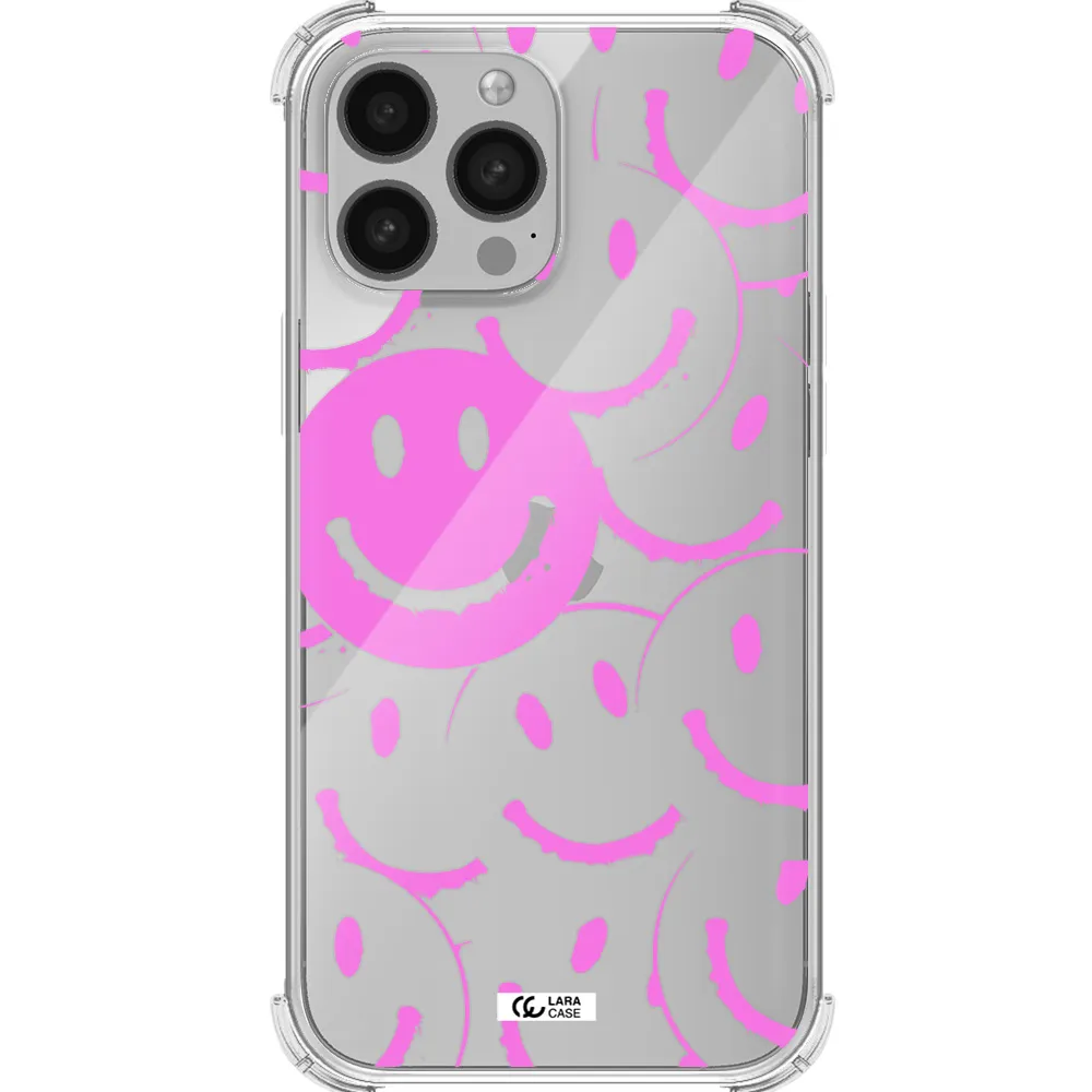 Smile Purple Apple iPhone 13 Pro Max Clear PC Case