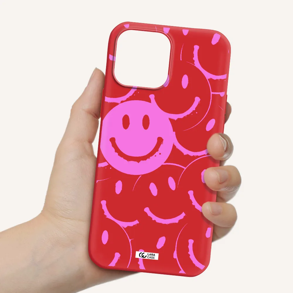 Smile Purple Apple iPhone 13 Pro Silicone Imperial Red Case