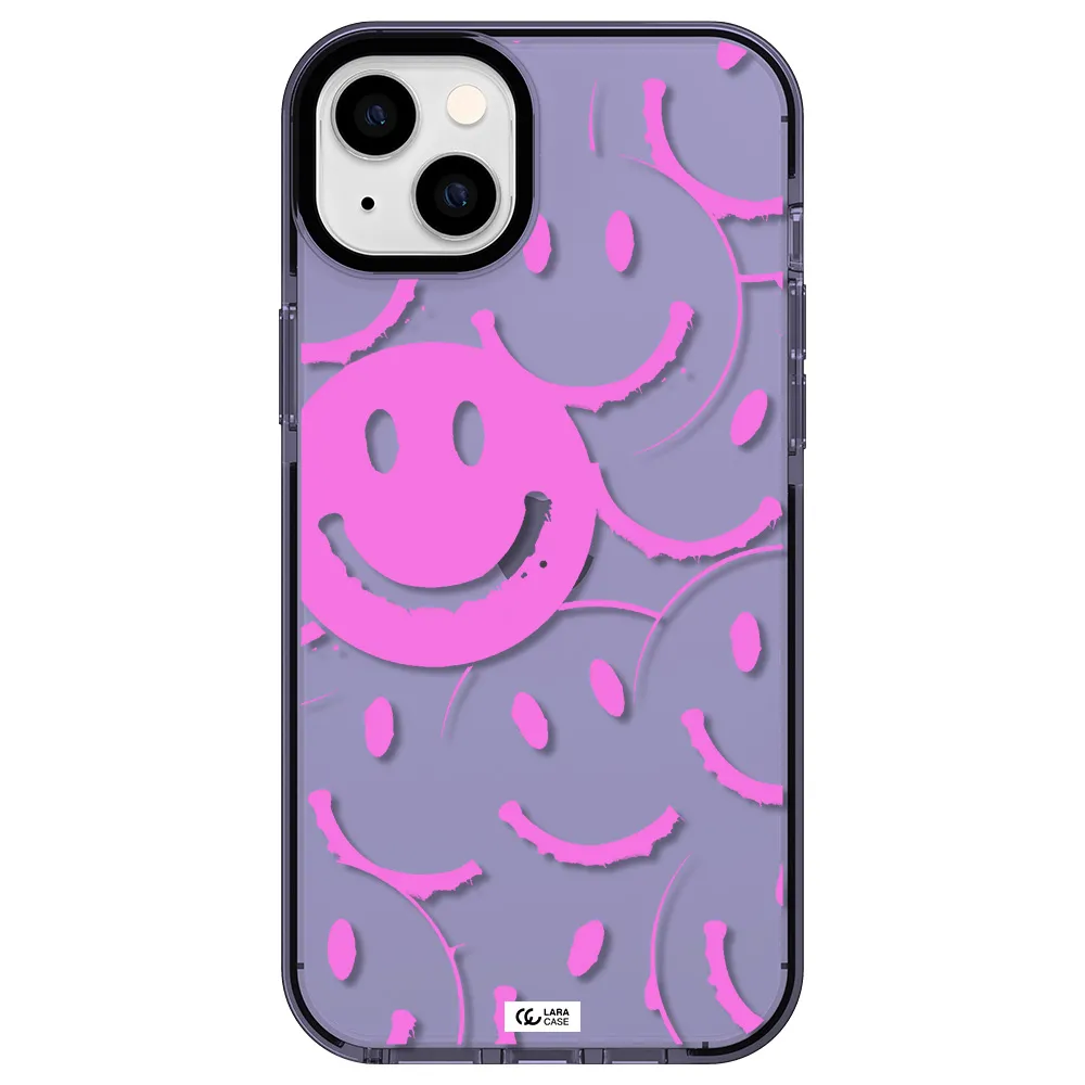 Smile Purple Apple iPhone 14 plus impact Lilac Case