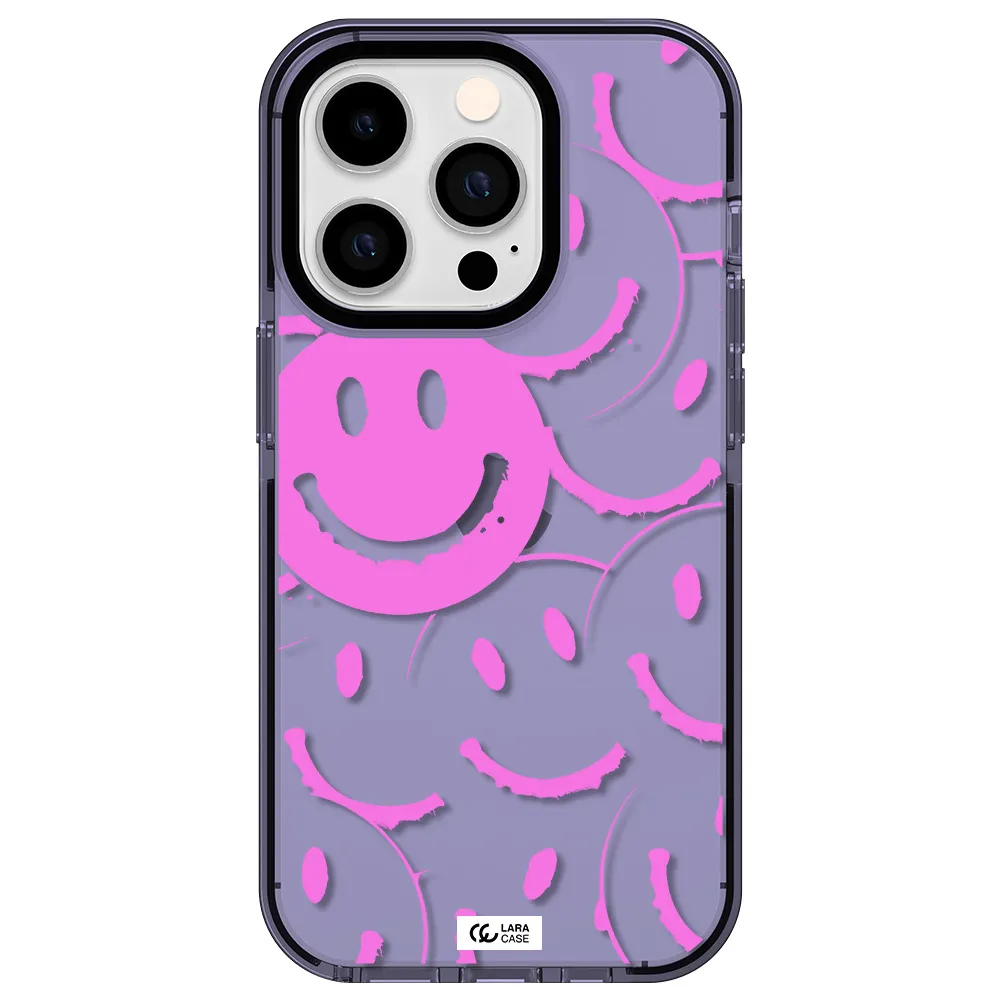 Smile Purple Apple iPhone 14 pro impact Lilac Case