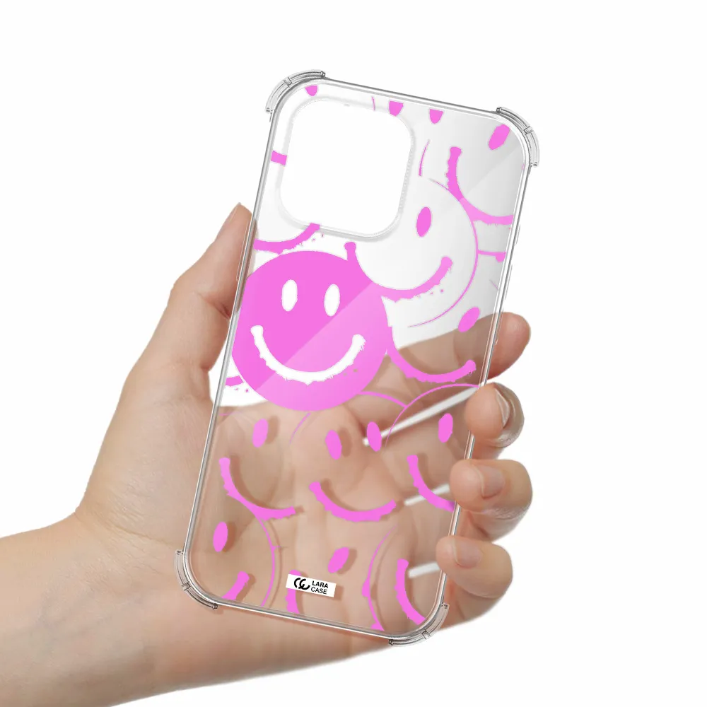 Smile Purple Apple Iphone 16 Pro Max Clear Pc Case
