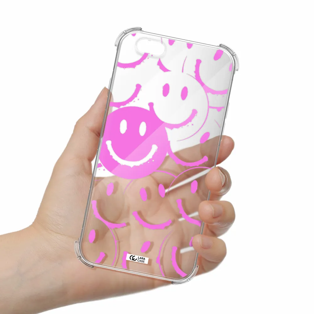 Smile Purple Apple iPhone 6 Clear PC Case