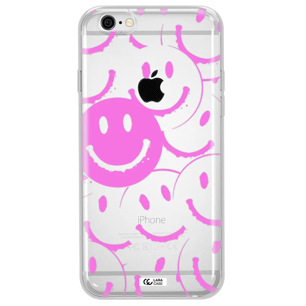 Smile Purple Apple iPhone 6 Clear TPU Case