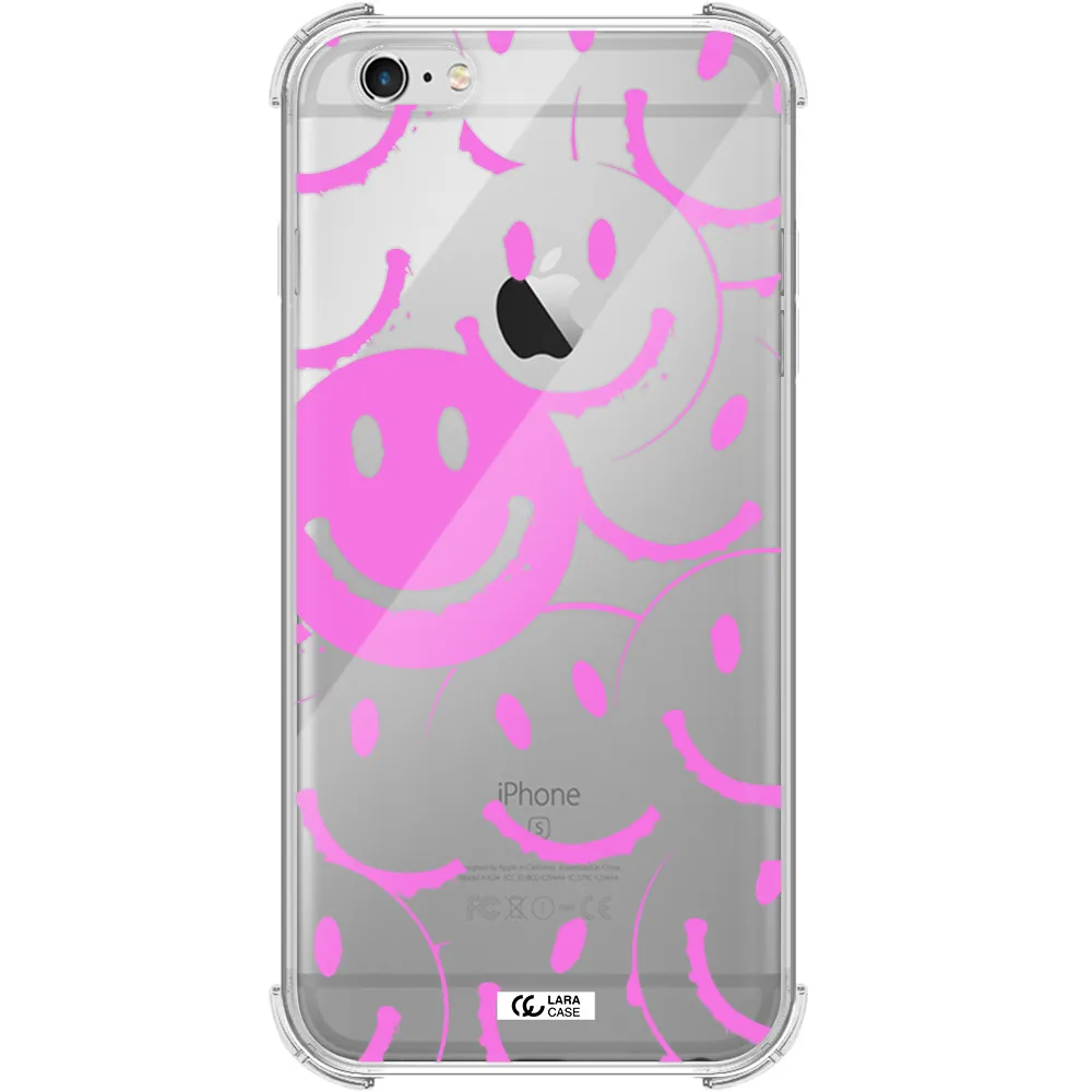 Smile Purple Apple iPhone 6 s plus Clear PC Case