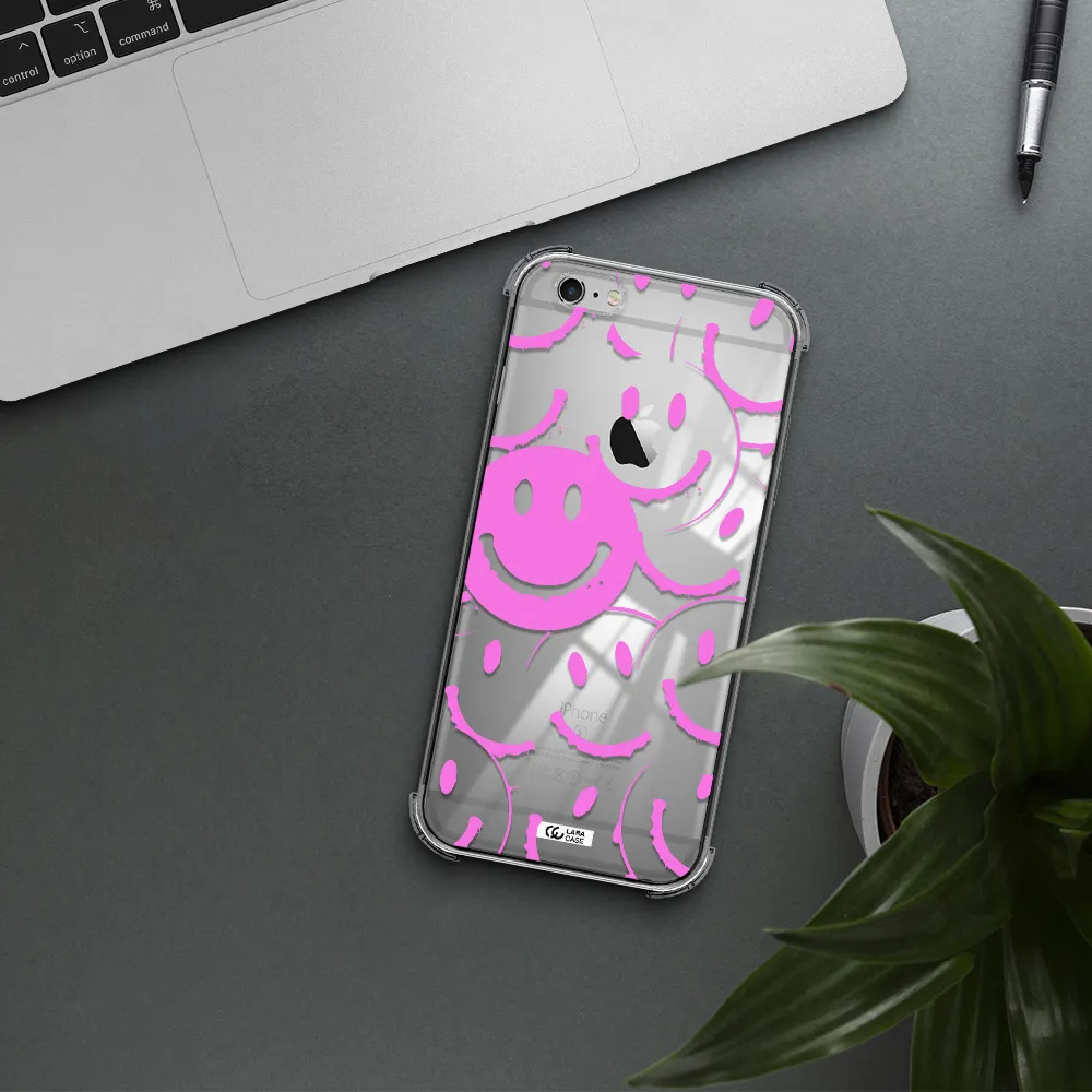 Smile Purple Apple iPhone 6S Clear PC Case
