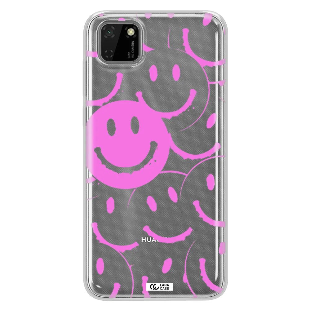 Smile Purple Huawei Honor 9S Clear TPU Case