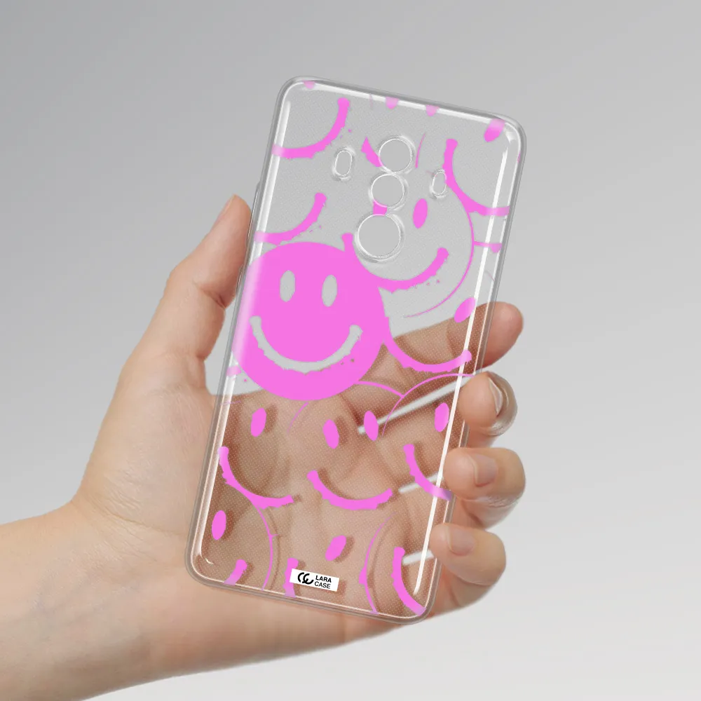 Smile Purple Huawei Mate 10 Clear TPU Case