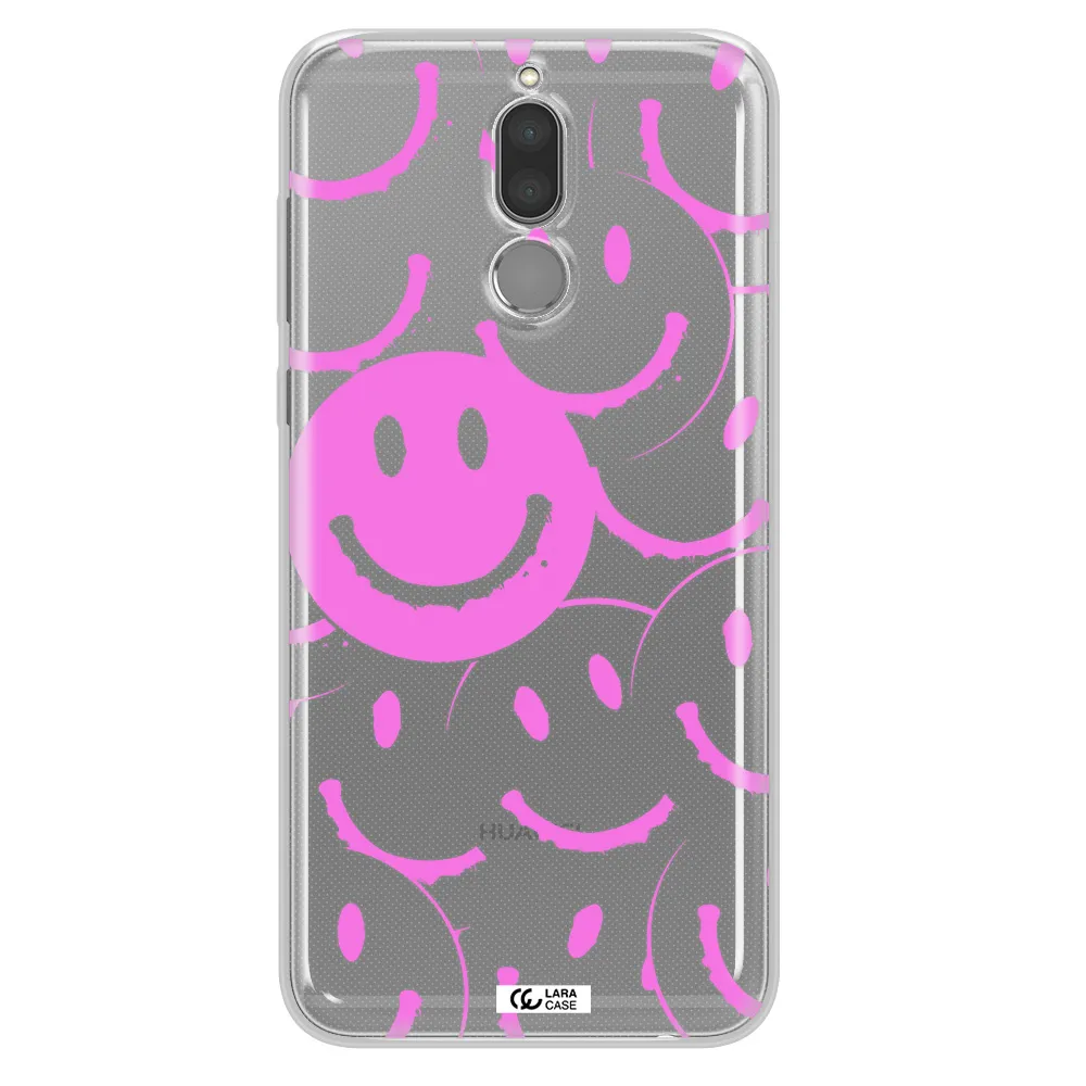 Smile Purple Huawei Mate 10 Lite Clear TPU Case