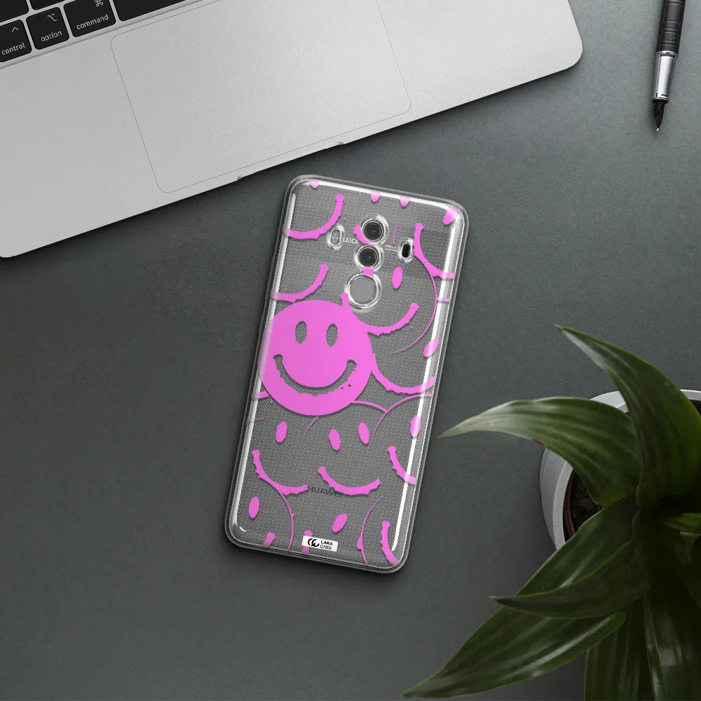 Smile Purple Huawei Mate 10 Pro Clear TPU Case