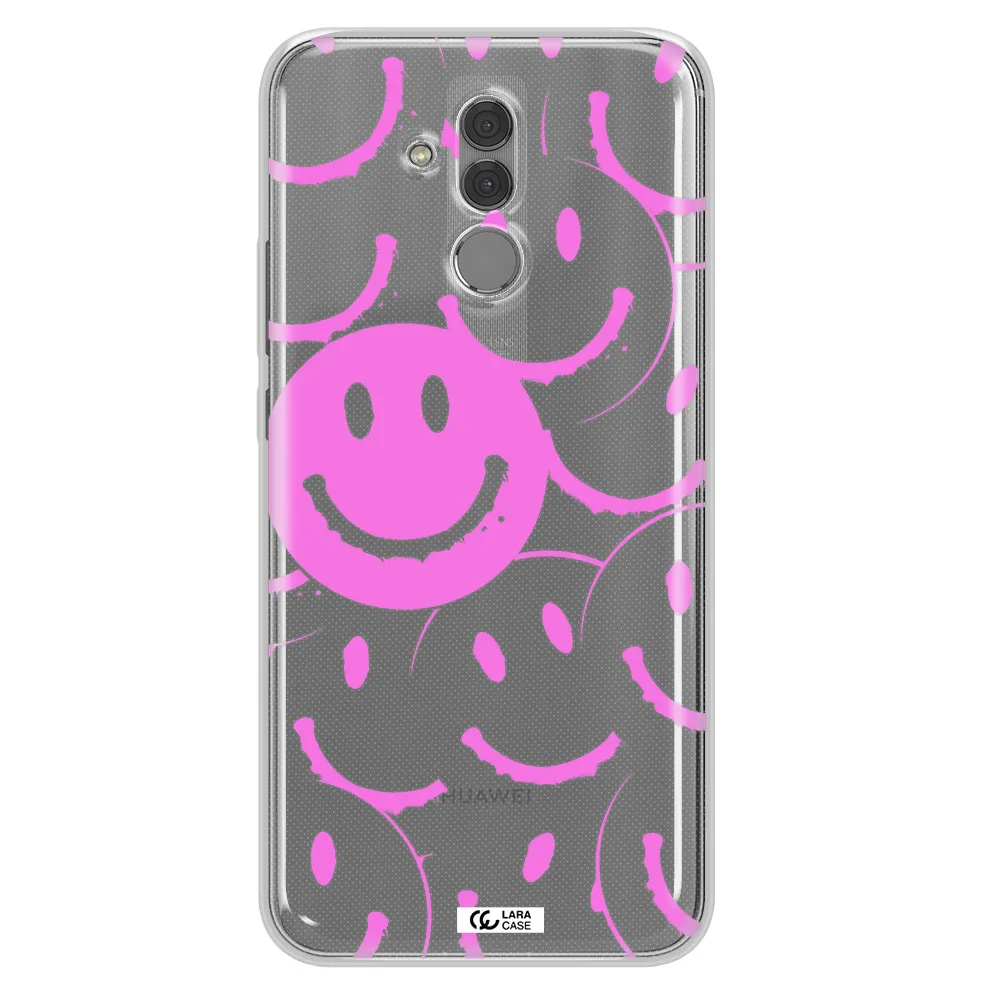 Smile Purple Huawei Mate 20 Lite Clear TPU Case