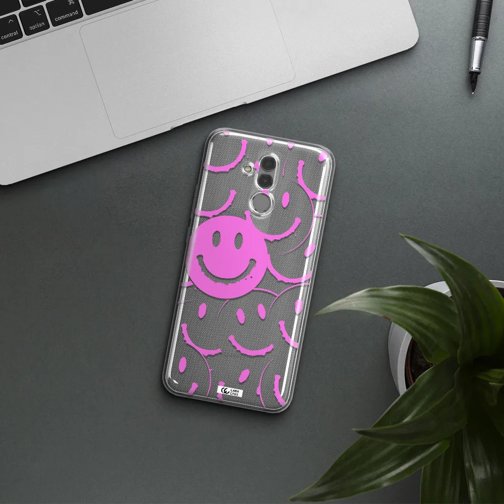 Smile Purple Huawei Mate 20 Lite Clear TPU Case