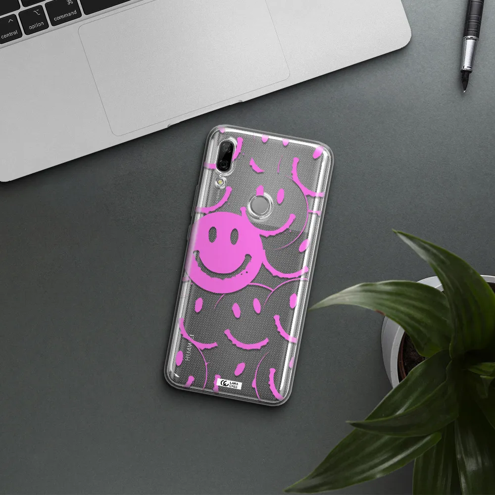 Smile Purple Huawei P Smart Z Clear TPU Case