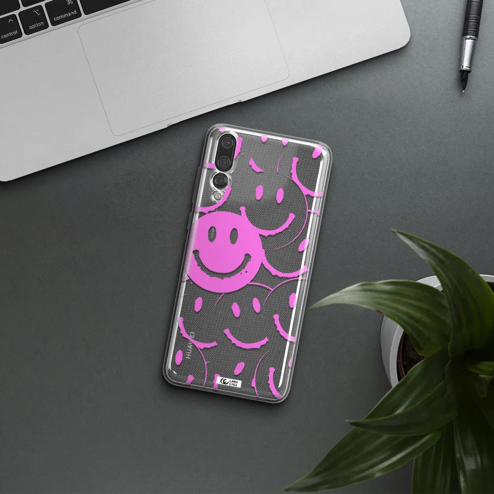 Smile Purple Huawei P20 Pro Clear TPU Case