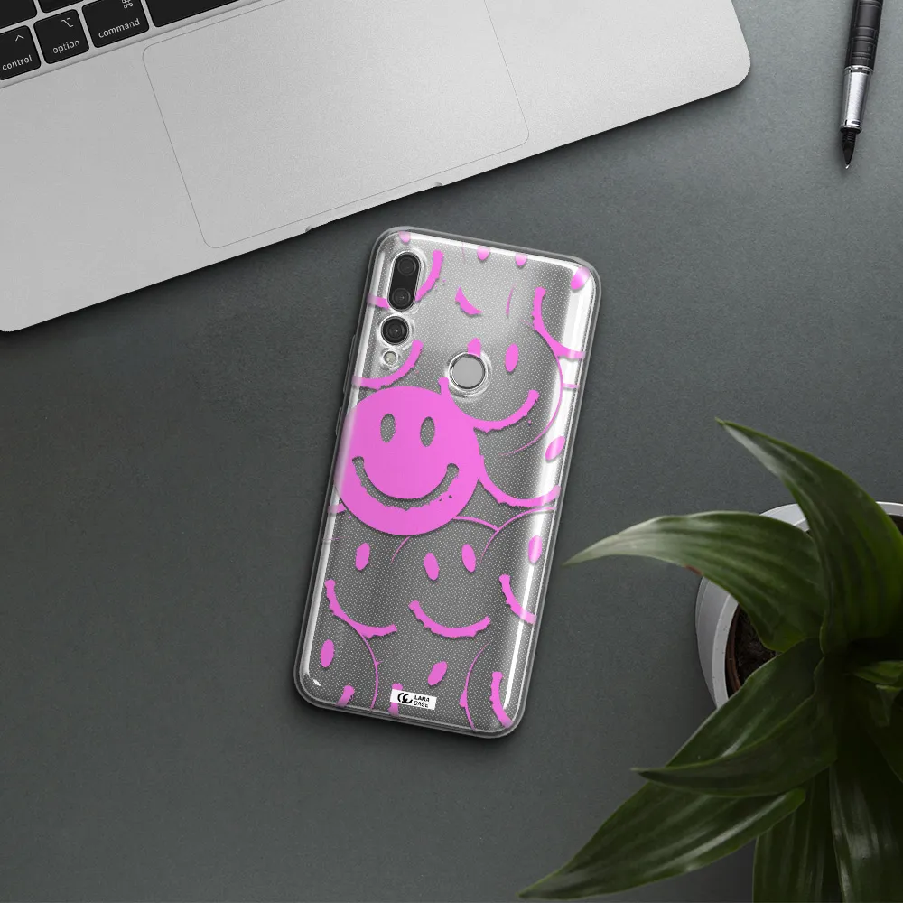 Smile Purple Huawei Y9 Prime 2019 Clear TPU Case