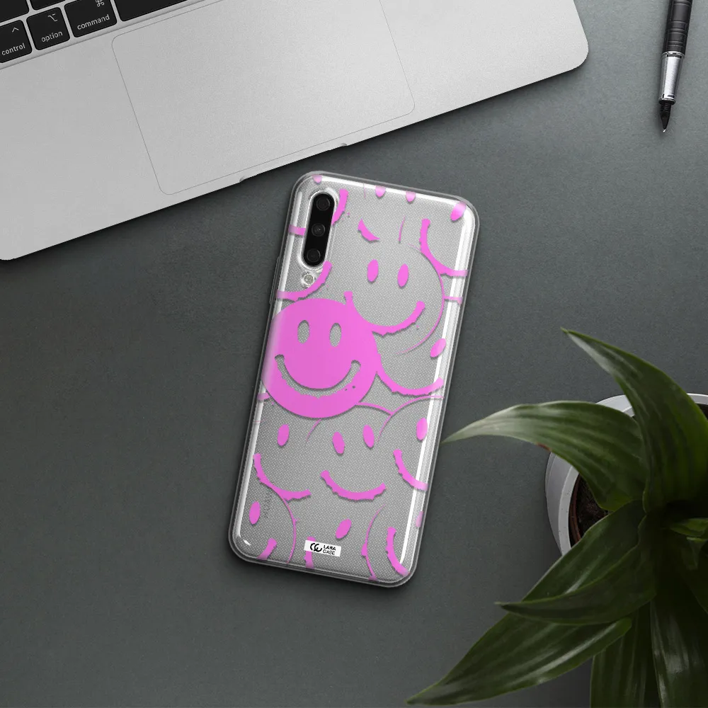 Smile Purple Huawei Y9S Clear Tpu Case