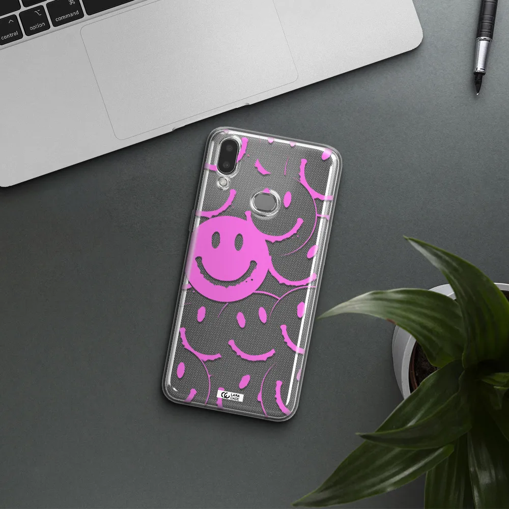 Smile Purple Samsung A10S Clear TPU Case