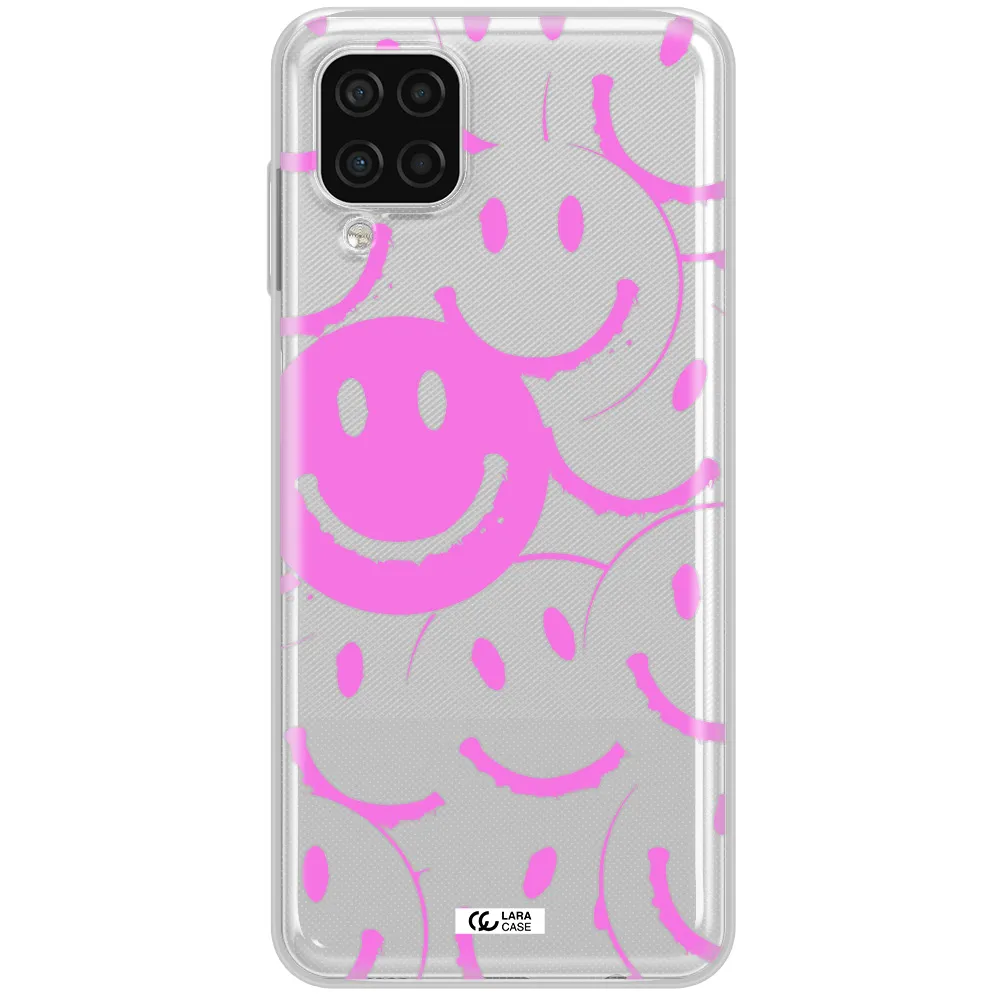 Smile Purple Samsung A12 4g Clear TPU Case
