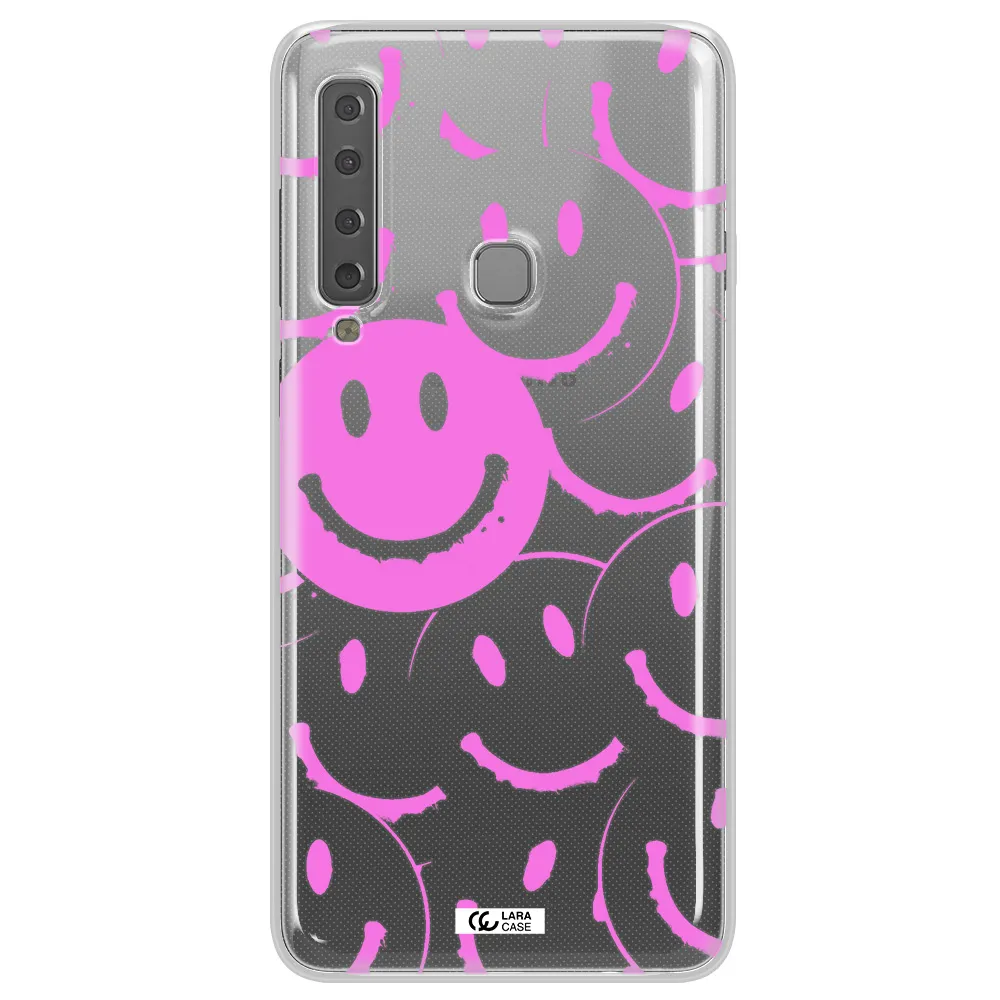Smile Purple Samsung A9 2018 Clear TPU Case