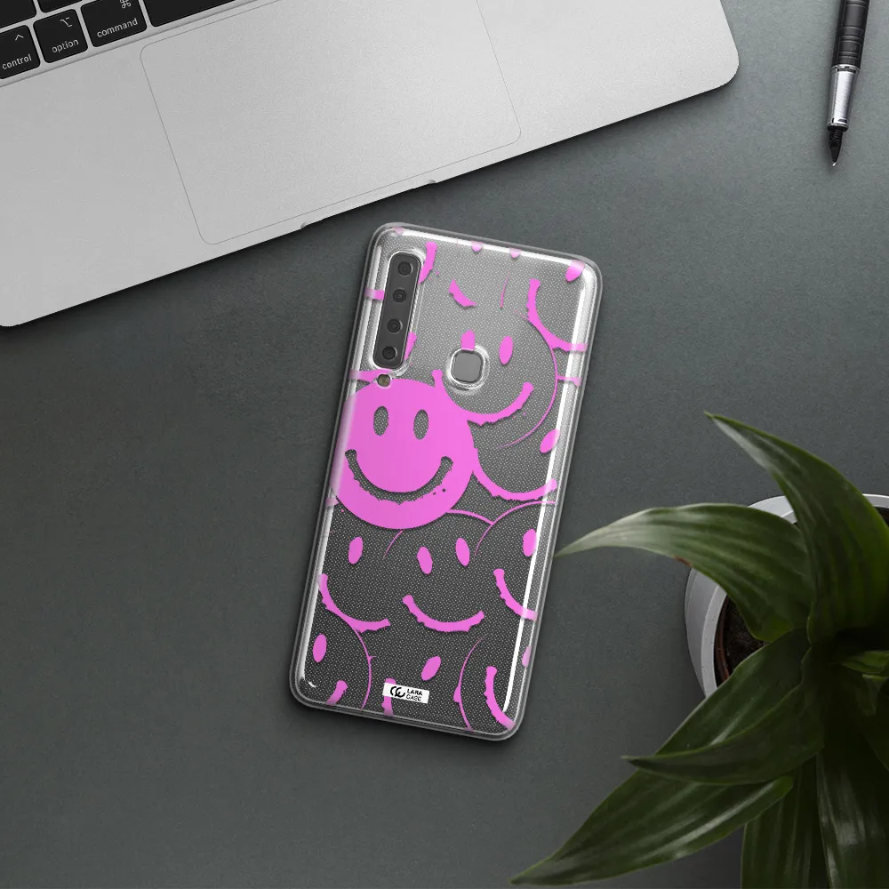 Smile Purple Samsung A9 2018 Clear TPU Case