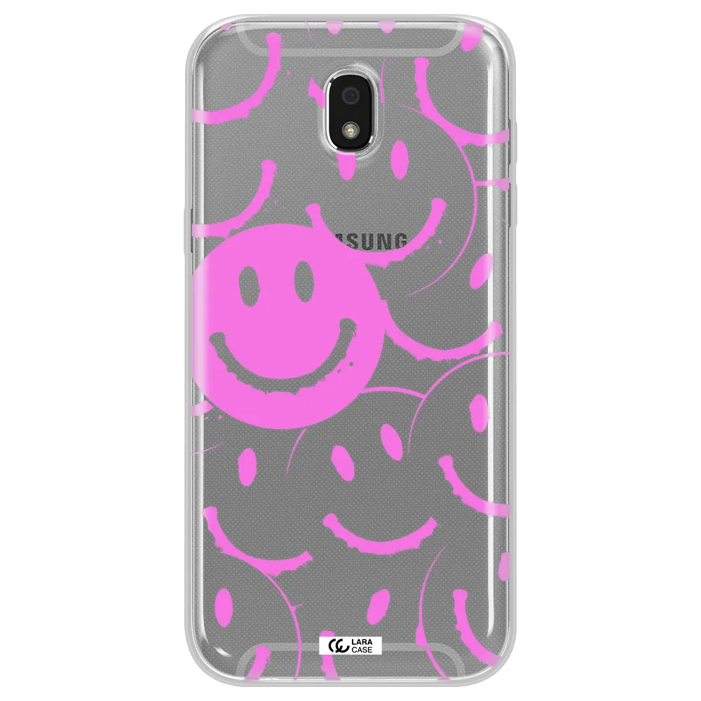 Smile Purple Samsung J5 2017 Clear TPU Case