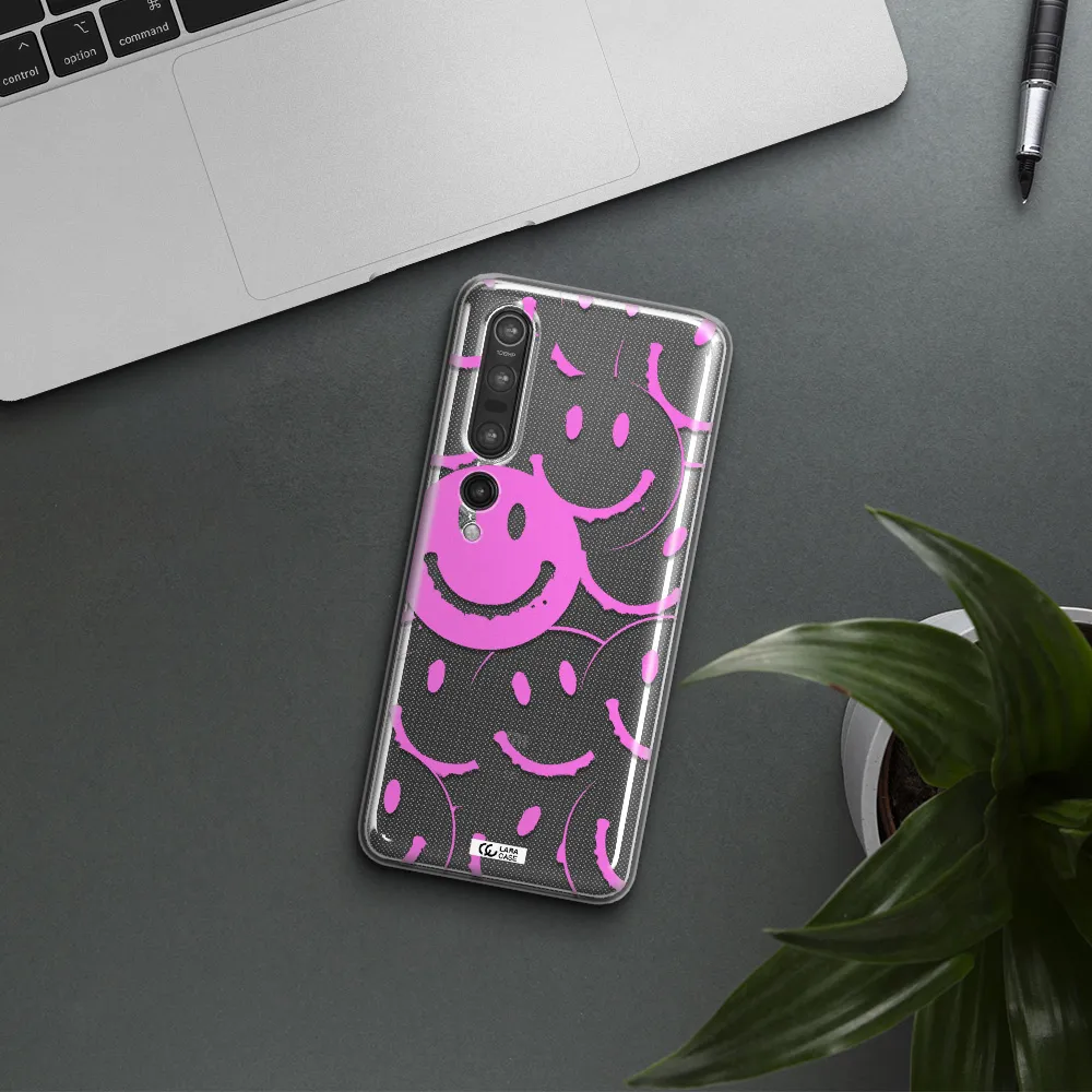Smile Purple Xiaomi Mi 10 Pro Clear TPU Case