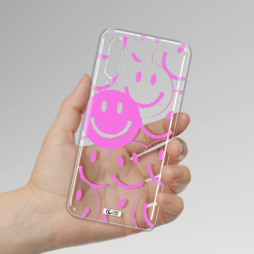 Smile Purple Xiaomi Mi 9 Lite Clear Tpu Case