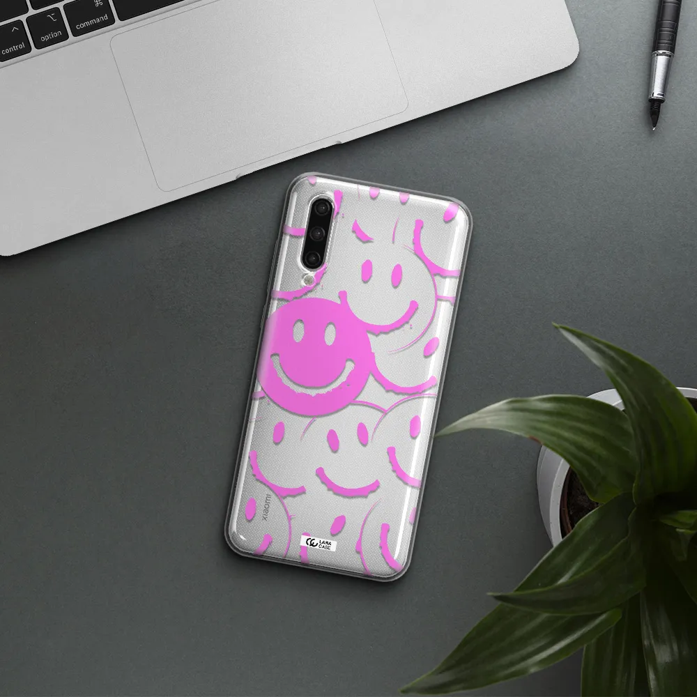 Smile Purple Xiaomi Mi 9 Lite Clear Tpu Case