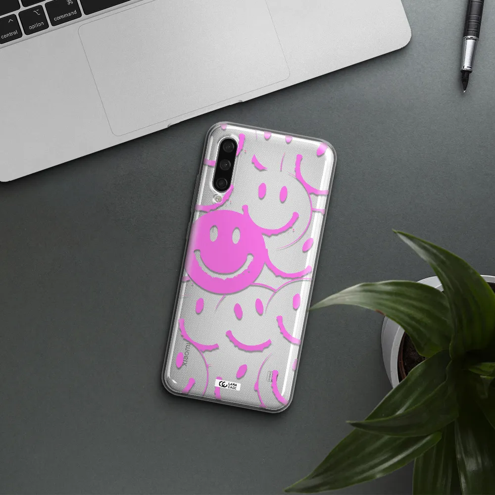 Smile Purple Xiaomi Mi A3 Clear Tpu Case