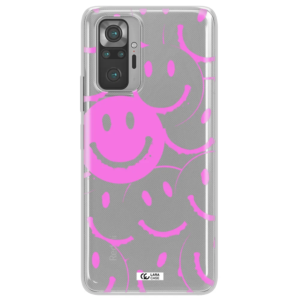 Smile Purple Xiaomi Note 10 Pro Clear TPU Case