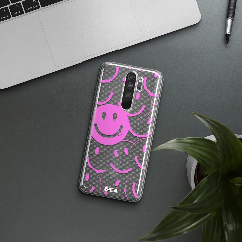 Smile Purple Xiaomi Note 8 Pro Clear TPU Case