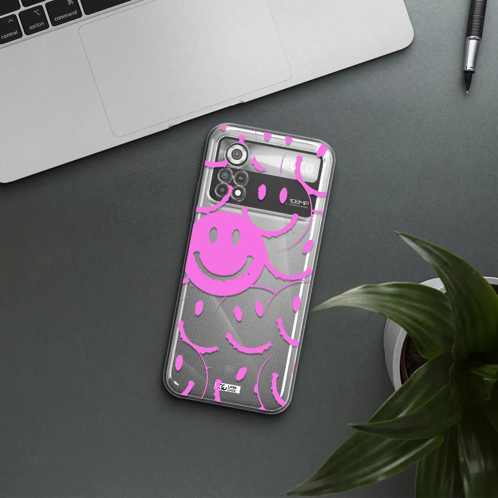 Smile Purple Xiaomi Poco X4 Pro Clear TPU Case