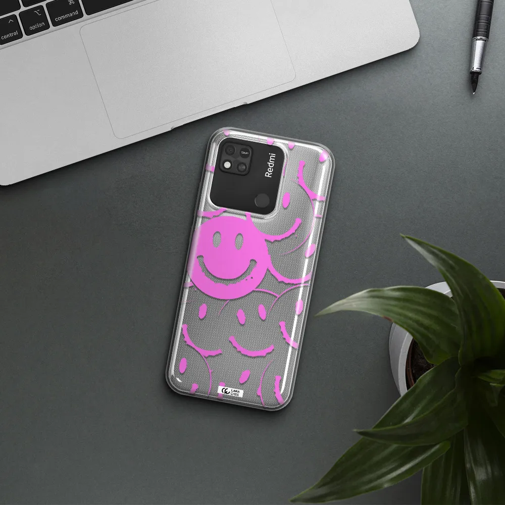 Smile Purple Xiaomi Redmi 10A Clear TPU Case