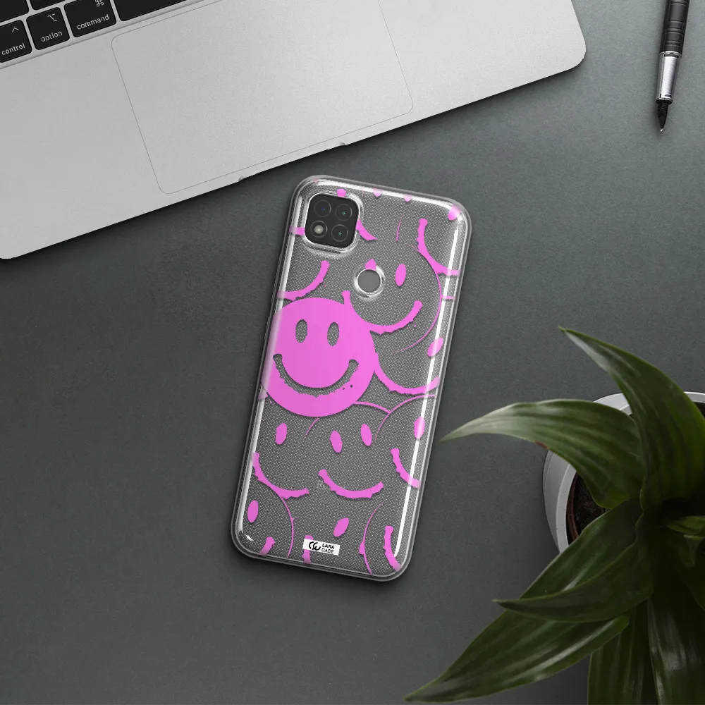Smile Purple Xiaomi Redmi 9C Clear TPU Case
