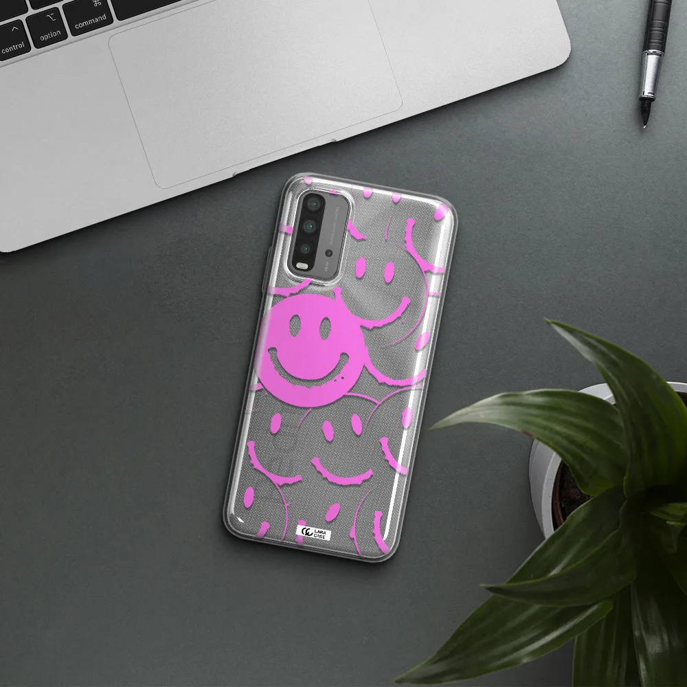 Smile Purple Xiaomi Redmi 9T Clear TPU Case