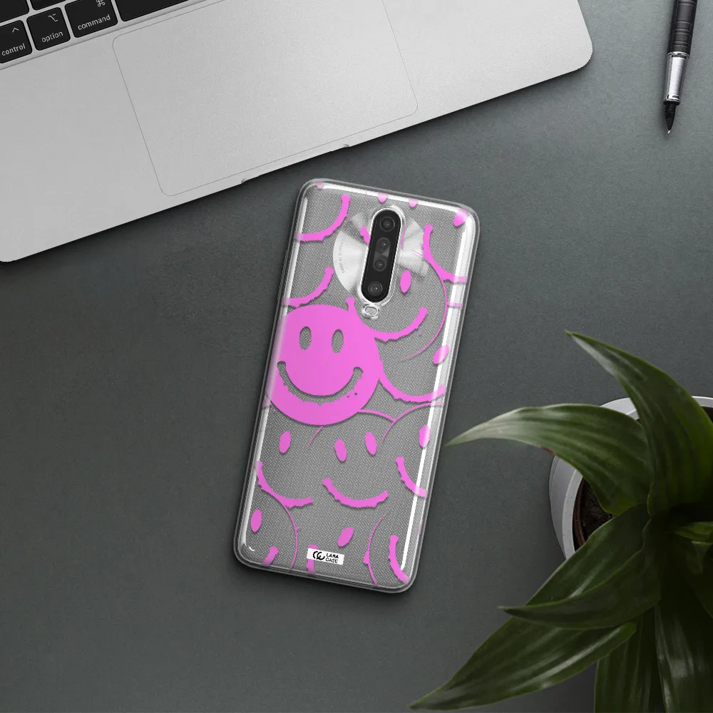 Smile Purple Xiaomi Redmi K30 Clear TPU Case