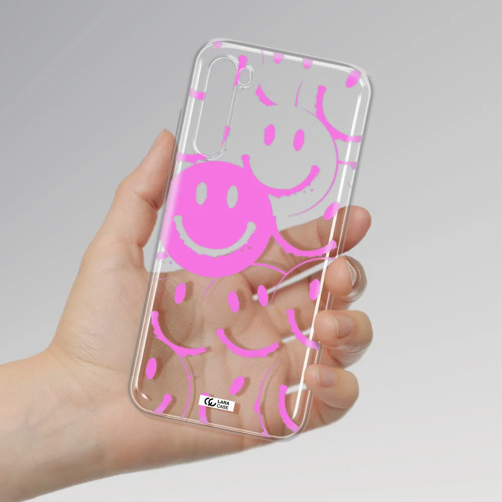 Smile Purple Xiaomi Redmi Note 8T Clear Tpu Case
