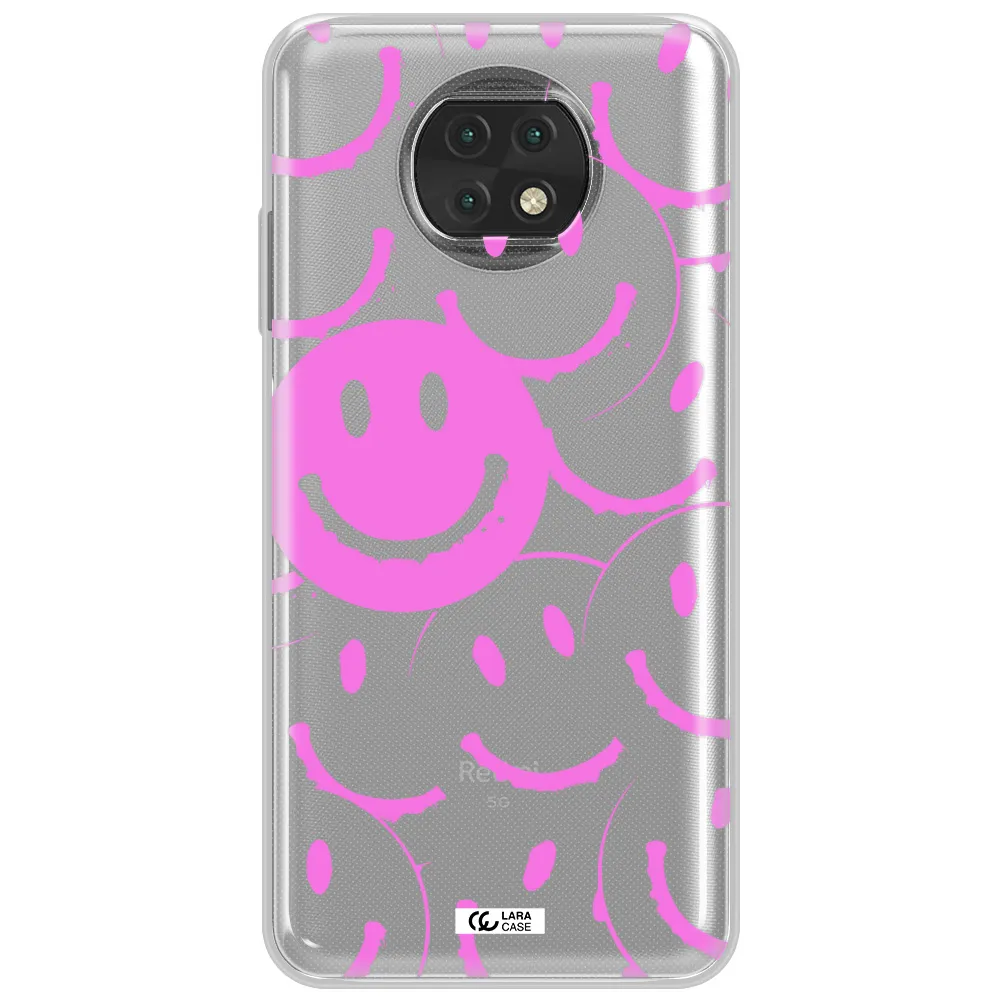 Smile Purple Xiaomi Redmi Note 9T Clear Tpu Case