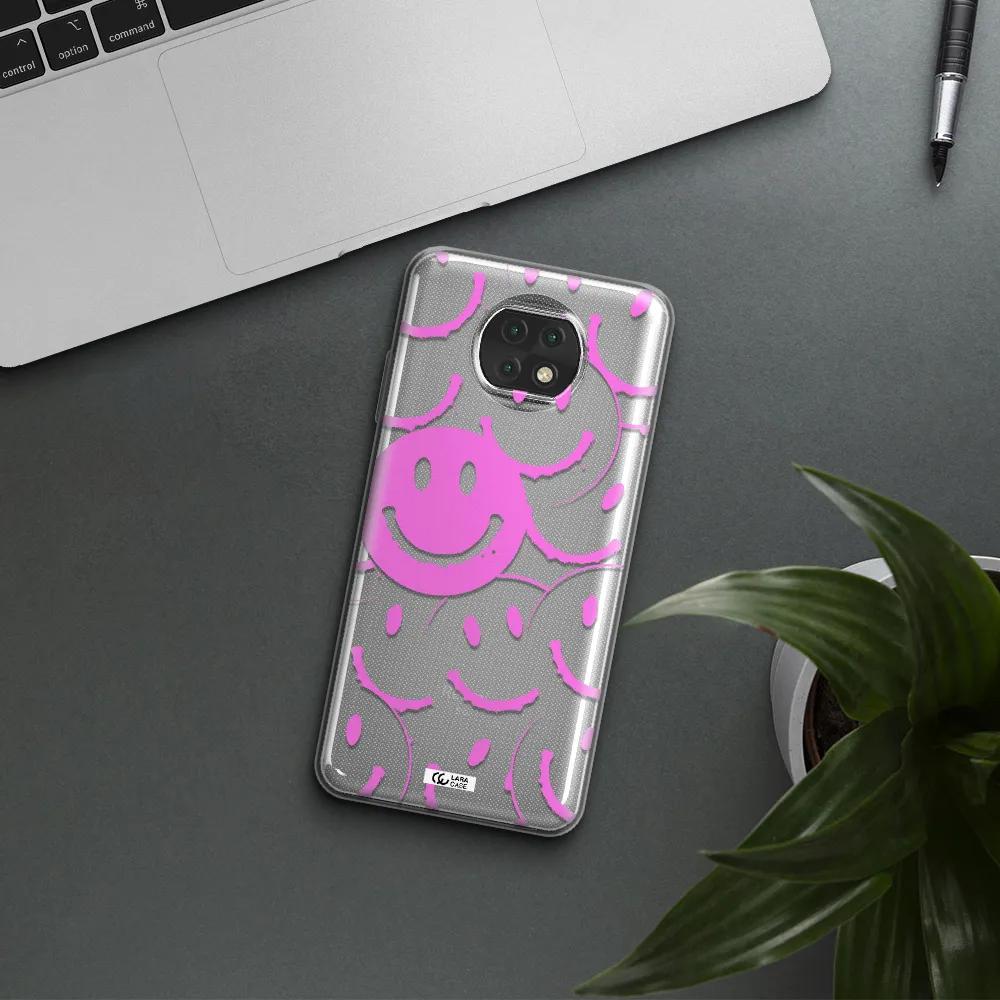 Smile Purple Xiaomi Redmi Note 9T Clear Tpu Case