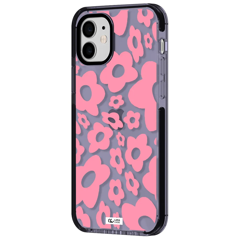 Five Petal Pink Flower Apple iPhone 11 impact Lilac Case