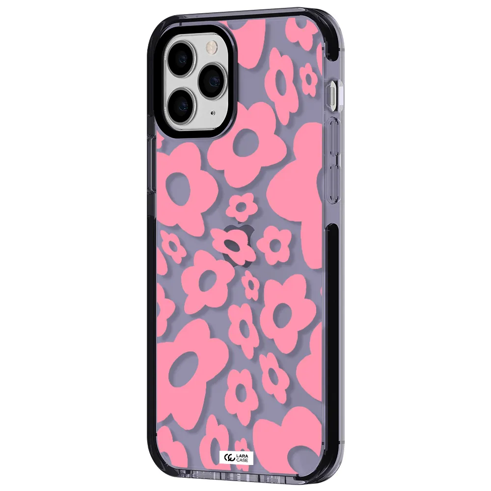 Five Petal Pink Flower Apple iPhone 11 pro max impact Lilac Case