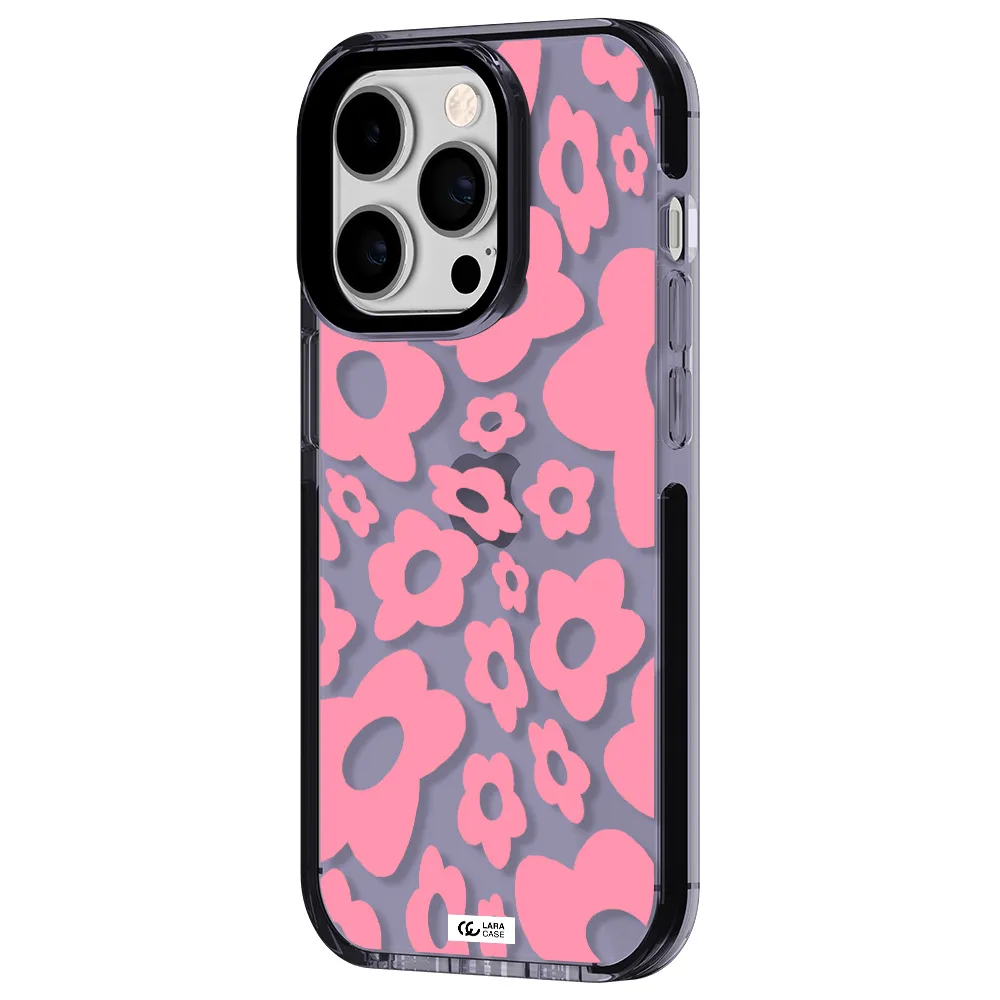 Five Petal Pink Flower Apple iPhone 14 pro impact Lilac Case