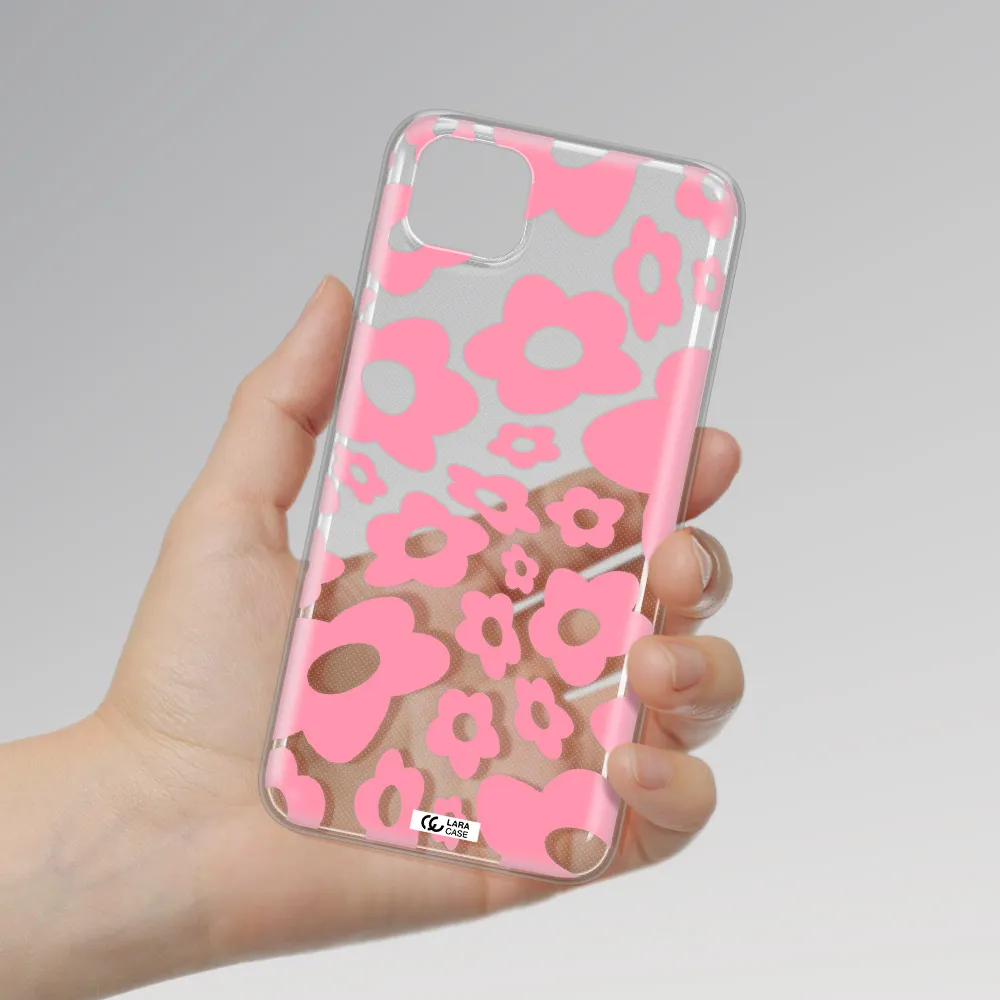 Five Petal Pink Flower Huawei Honor 9S Clear TPU Case