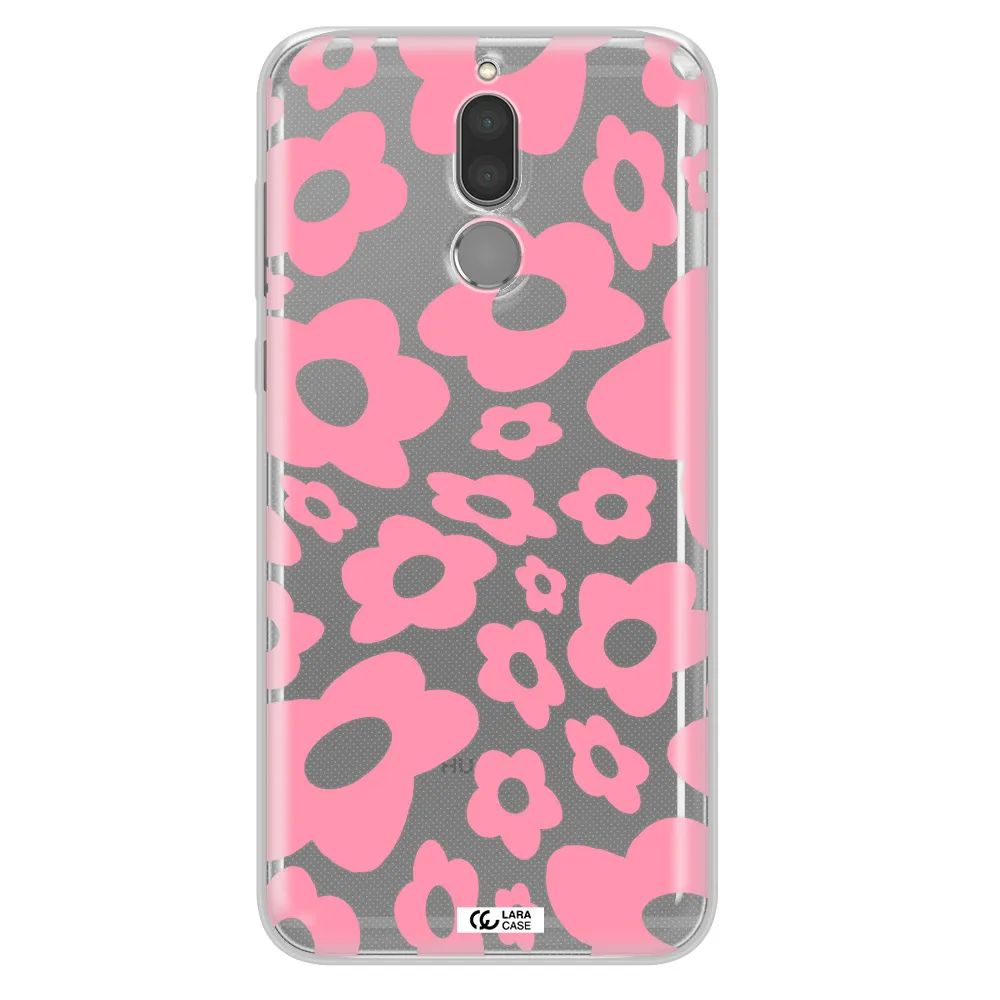 Five Petal Pink Flower Huawei Mate 10 Lite Clear TPU Case