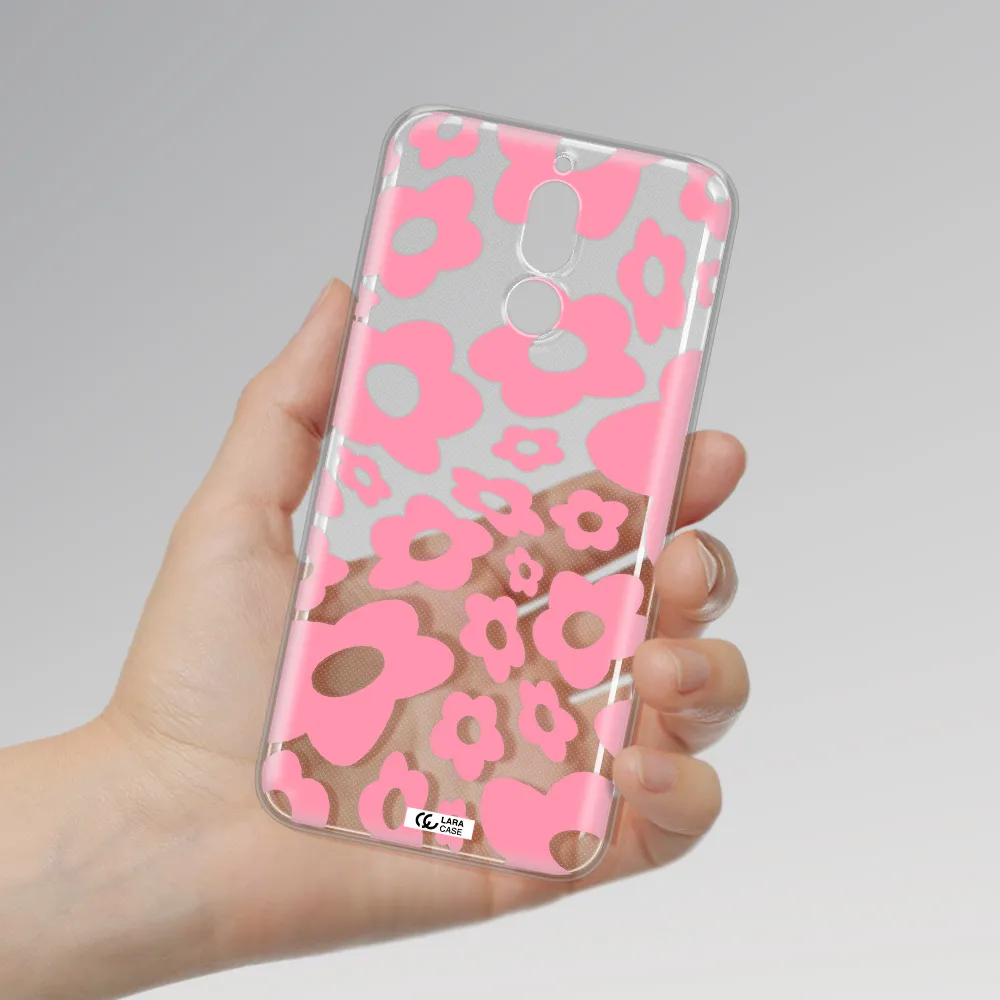 Five Petal Pink Flower Huawei Mate 10 Lite Clear TPU Case