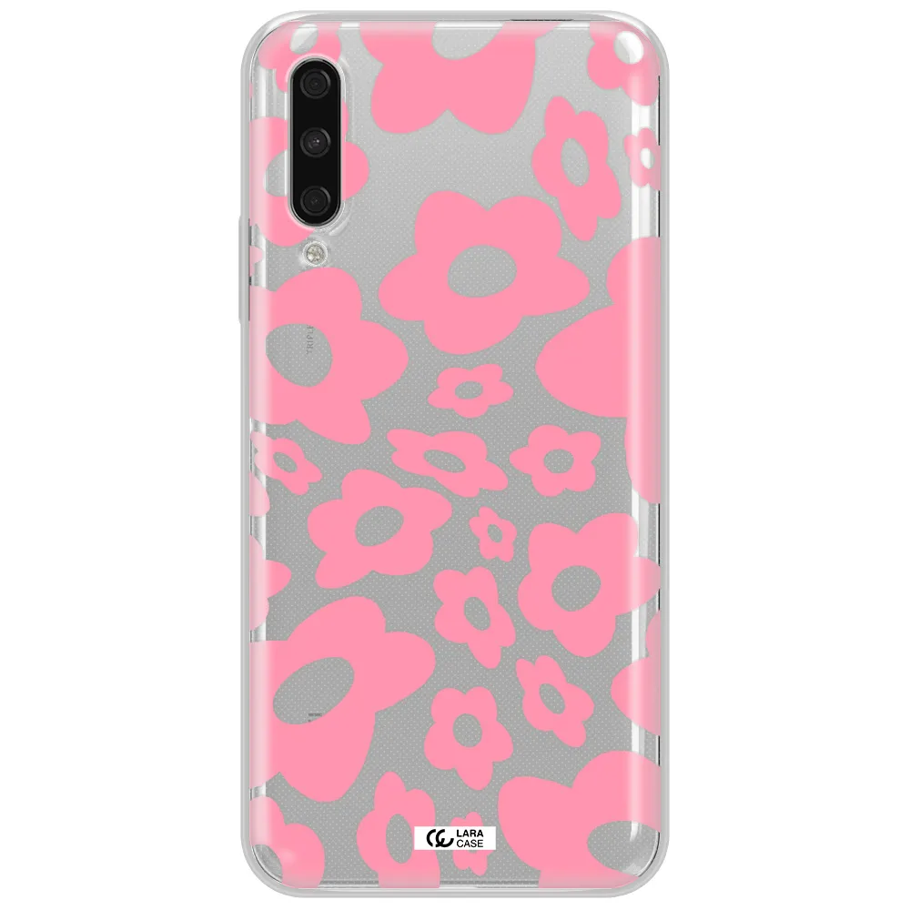 Five Petal Pink Flower Huawei Y9S Clear Tpu Case