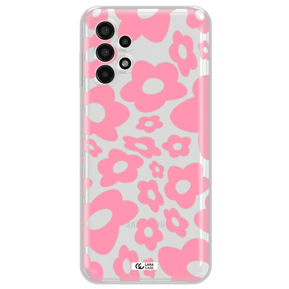 Five Petal Pink Flower Samsung A13 4g Clear TPU Case