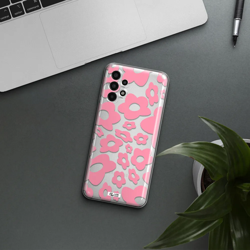 Five Petal Pink Flower Samsung A13 4g Clear TPU Case