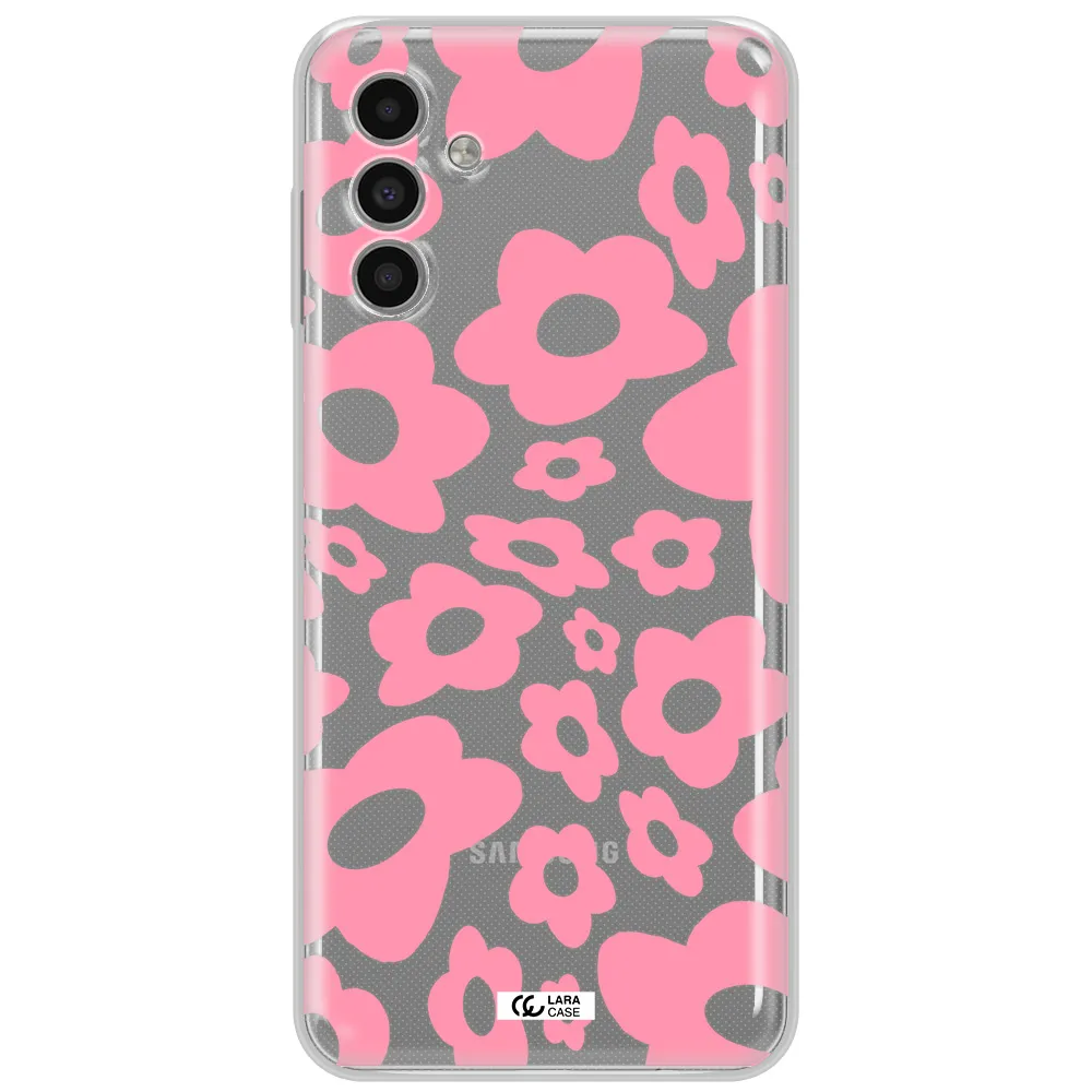 Five Petal Pink Flower Samsung A13 5G Clear Tpu Case